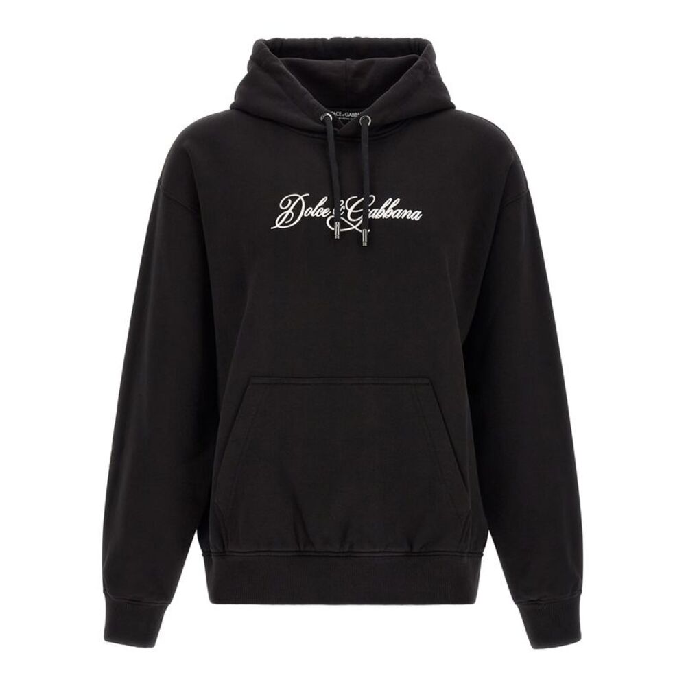 Dolce & Gabbana Men Logo Embroidery Hoodie